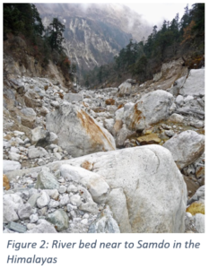 Figure 2: River bed near to Samdo in the Himalayas