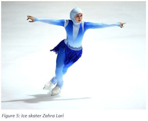 Figure 5: Ice skater Zahra Lari